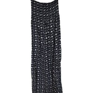 GAP Blue and White Strapless Maxi Dress